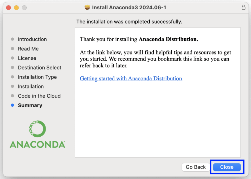 Figure 15. Completing the Anaconda installation (GUI)