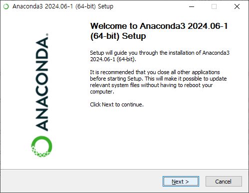 Figure 3. Install Anaconda on Windows