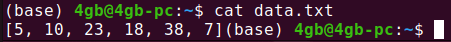 Figure 6. Result of using Python's str() to convert a list into a string and saving it to a file