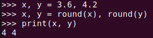 Figure 6. Using Python's round() function in graphic programming