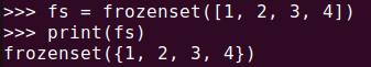그림 1. 파이썬 frozenset(): list를 불변 집합으로 생성