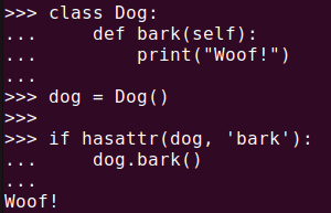 Figure 6. Checking and executing methods if they exist