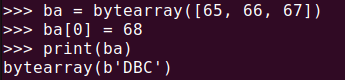 図5. Pythonのbytearray()を使用するとバイナリデータを変更できる